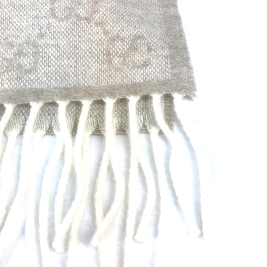 未使用 GUCCI グッチ 570603 GG シェリーライン フリンジ マフラー ベージュ メンズ【中古】 | GUCCI | 04