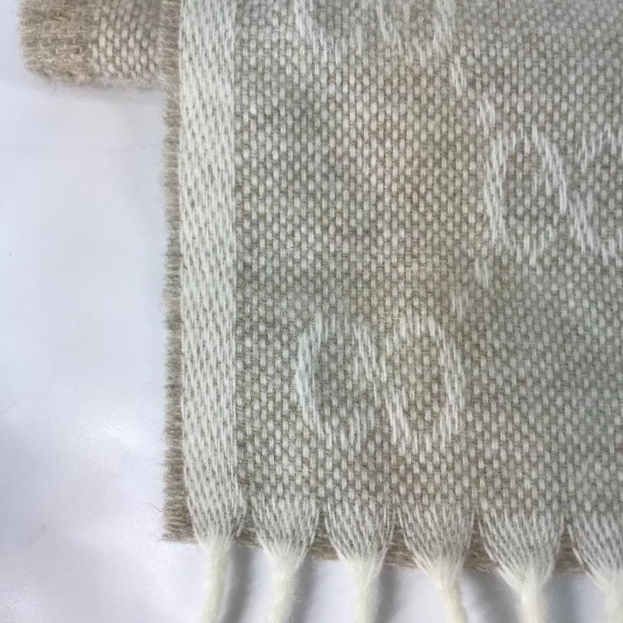 未使用 GUCCI グッチ 570603 GG シェリーライン フリンジ マフラー ベージュ メンズ【中古】 | GUCCI | 07