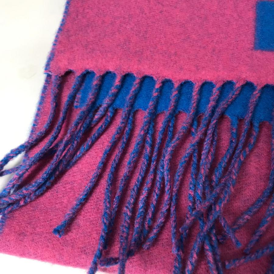 未使用 GUCCI グッチ 726526 GGジャガード フリンジ バイカラー マフラー ピンク レディース【中古】 | GUCCI | 04