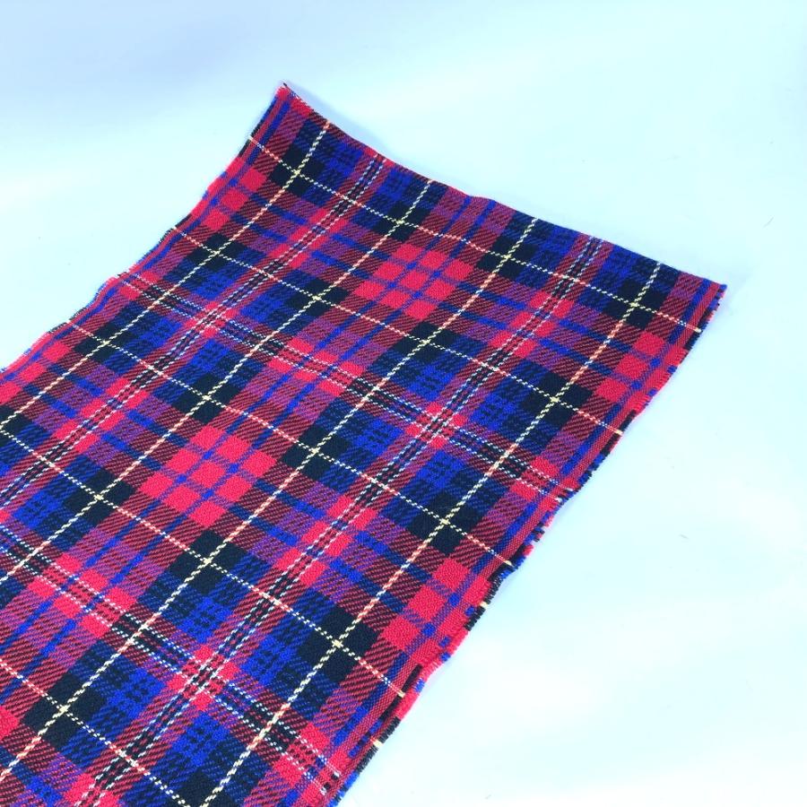 GUCCI 未使用 グッチ チェック BEE 蜂 フリンジ マフラー レッド