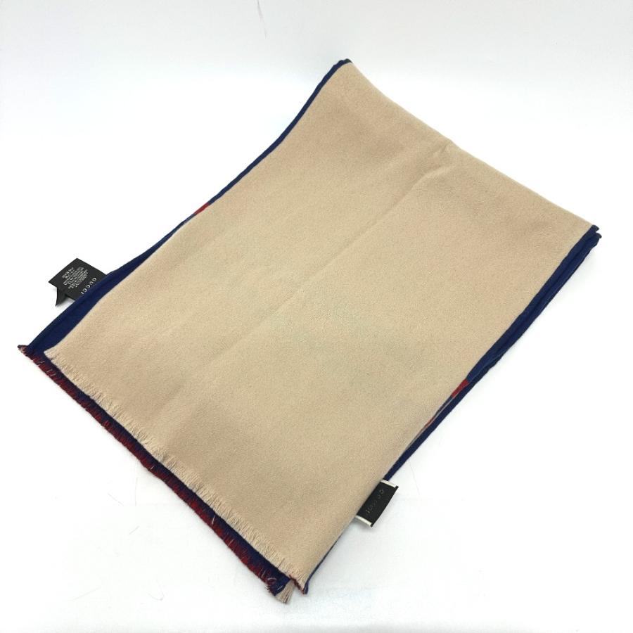 GUCCI グッチ ロゴ マフラー マフラー ブルー レディース【中古】 | GUCCI | 04