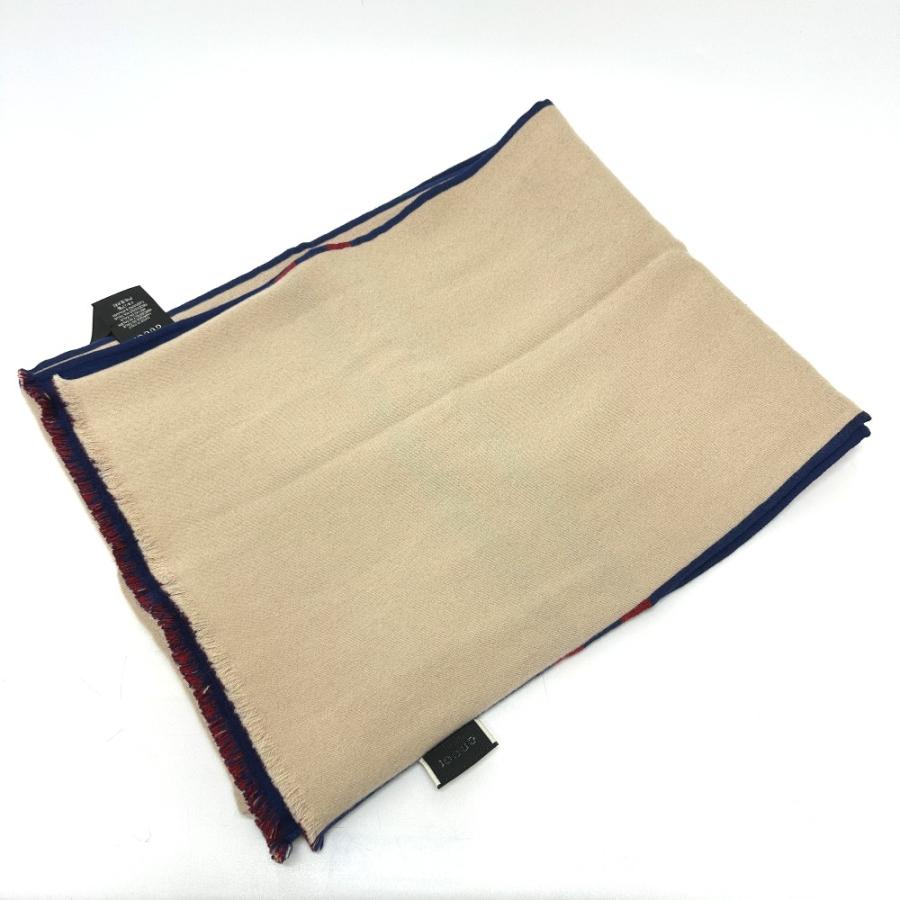 GUCCI グッチ ロゴ マフラー マフラー ブルー レディース【中古】 | GUCCI | 06