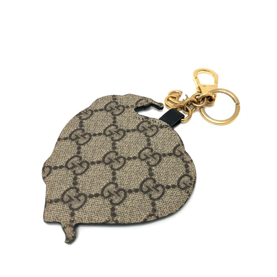 GUCCI グッチ 453184 ハート&スネーク バッグチャーム ブラウン 