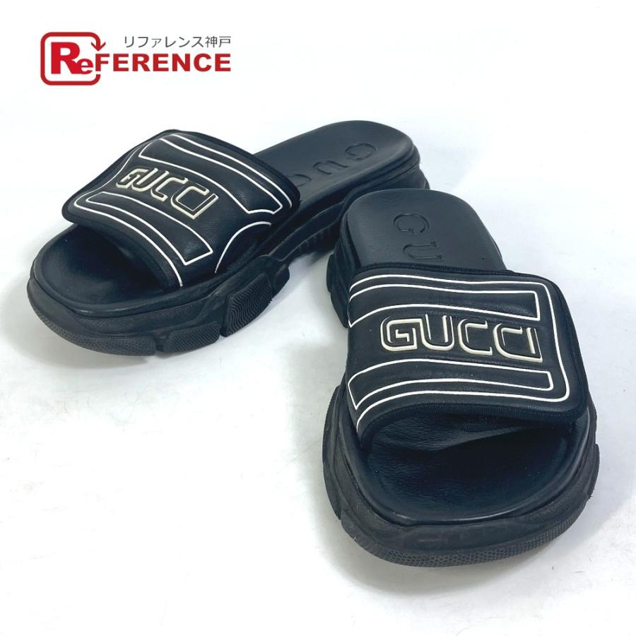 GUCCI グッチ 574985 ロゴ シャワーサンダル スライドサンダル GUCCI グッチ 574985 ロゴ シャワーサンダル スライドサンダル