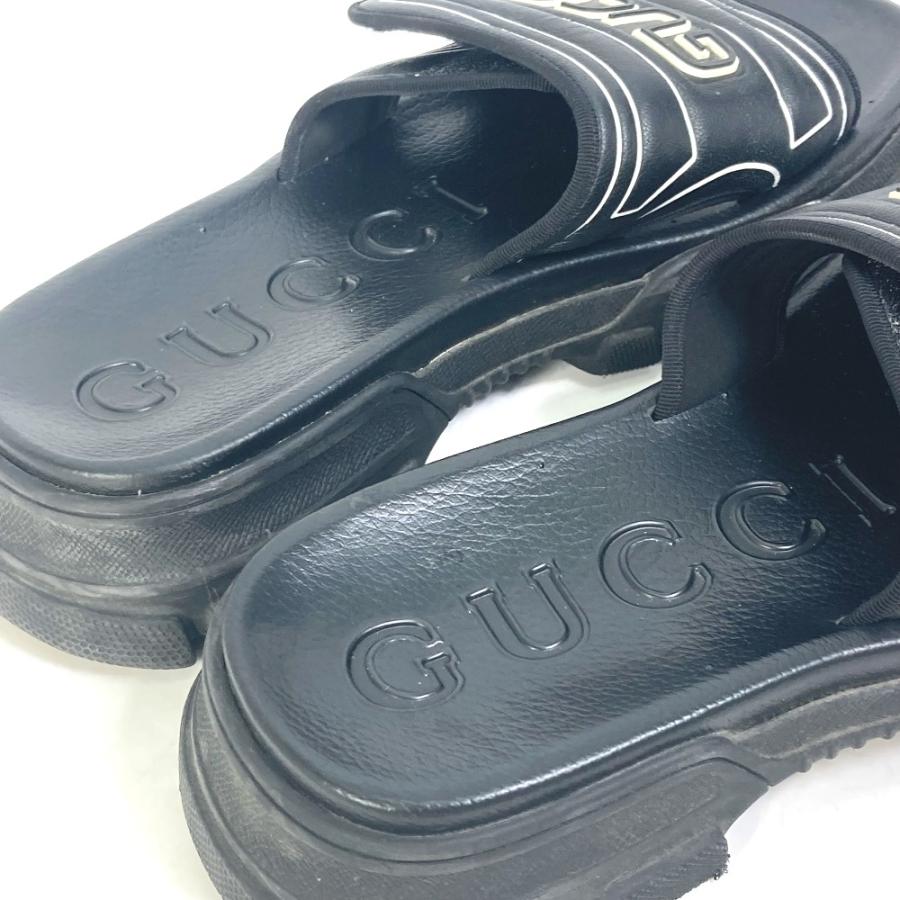 GUCCI グッチ 574985 ロゴ シャワーサンダル スライドサンダル GUCCI グッチ 574985 ロゴ シャワーサンダル スライドサンダル