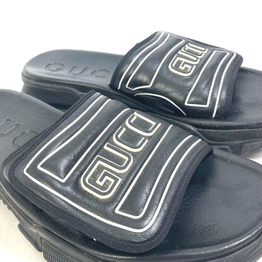GUCCI グッチ 574985 ロゴ シャワーサンダル スライドサンダル GUCCI グッチ 574985 ロゴ シャワーサンダル スライドサンダル
