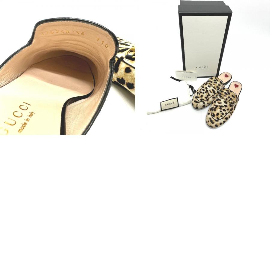 GUCCI（グッチ） 476250 ホースビット レオパード サンダル