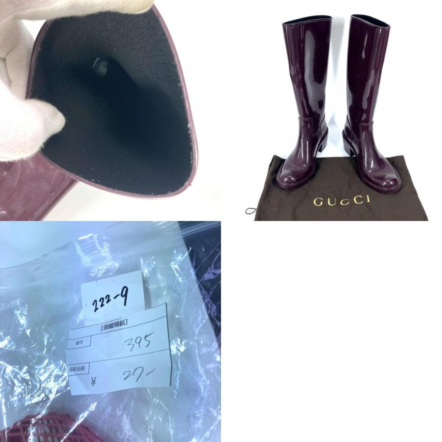 GUCCI グッチ インターロッキングG GGロゴ レインブーツ ロング 靴