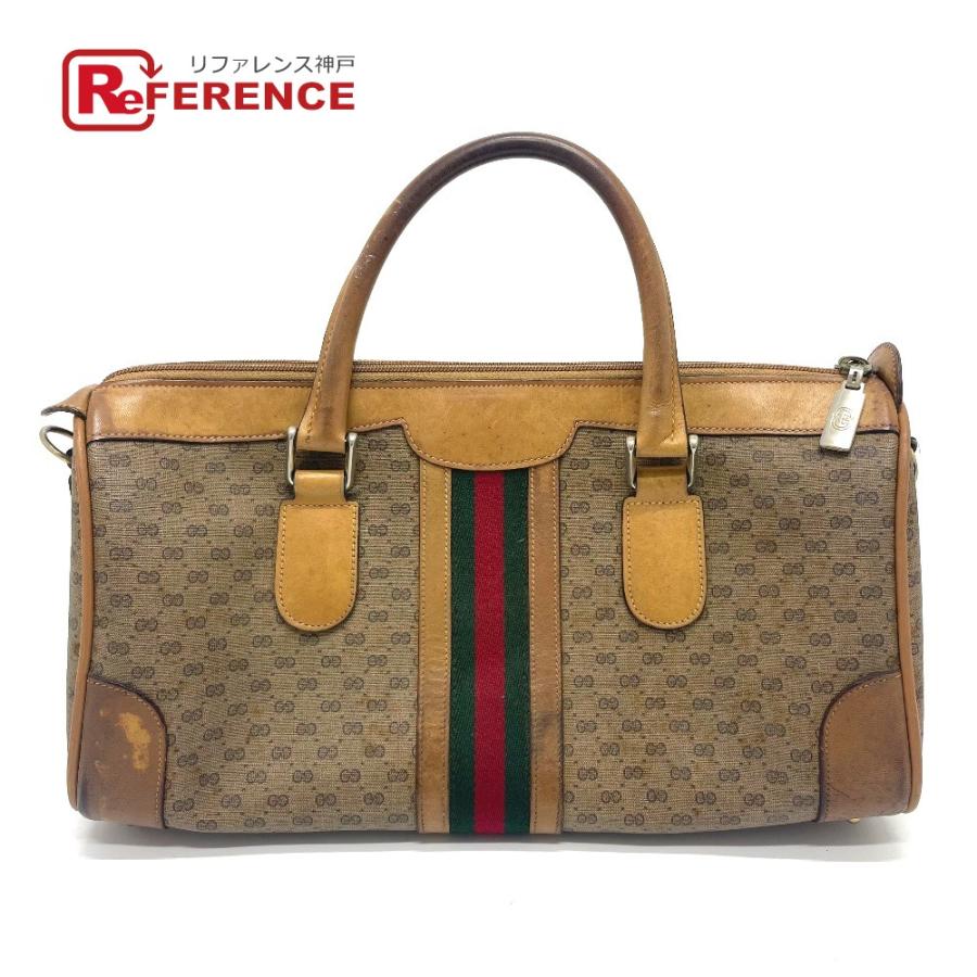 GUCCI グッチ オールドグッチ ウェビング ミニアムGG 2WAY ボストン