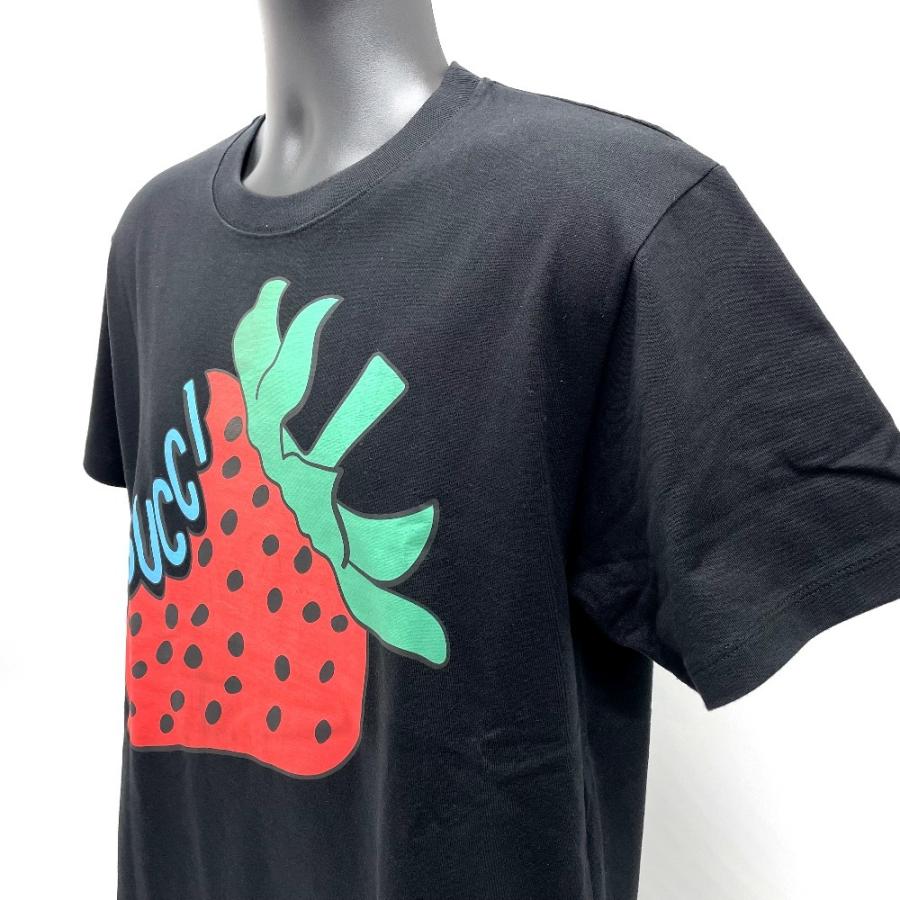 GUCCI グッチ イチゴ柄 プリント ロゴ トップス 半袖Ｔシャツ アパレル