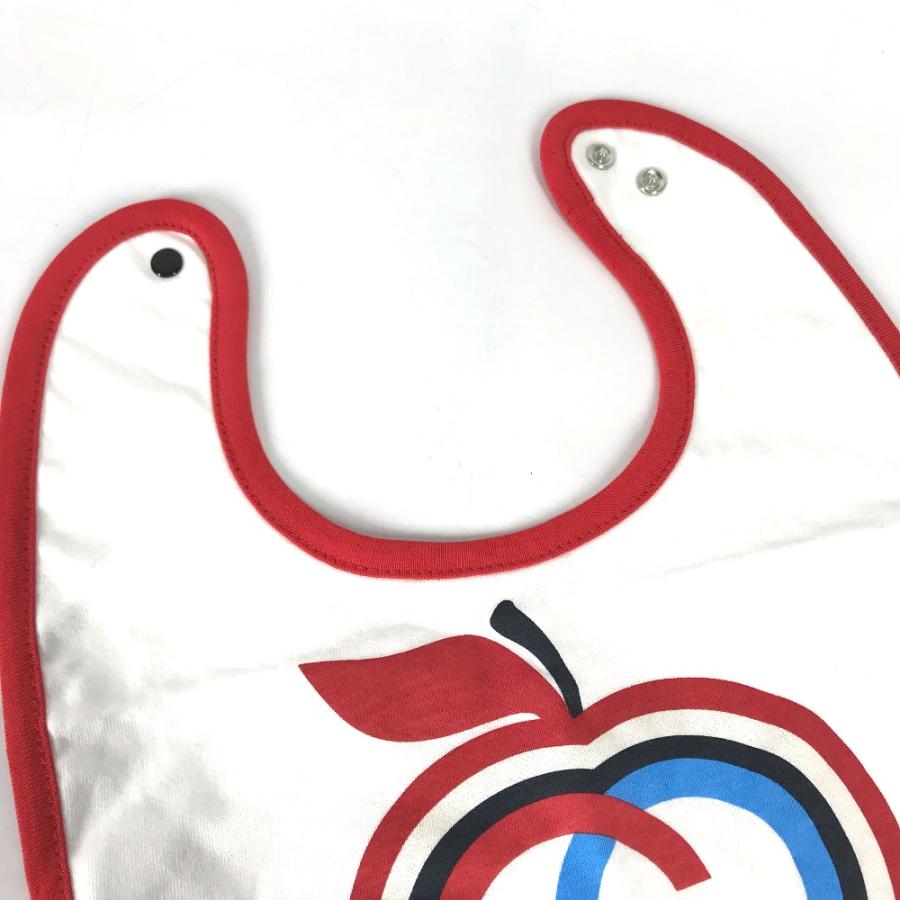 未使用 GUCCI グッチ 666440 GG アップル スタイ ビブ よだれかけ ベビー 赤ちゃん BABY  雑貨 ホワイト キッズ【中古】 | GUCCI | 02