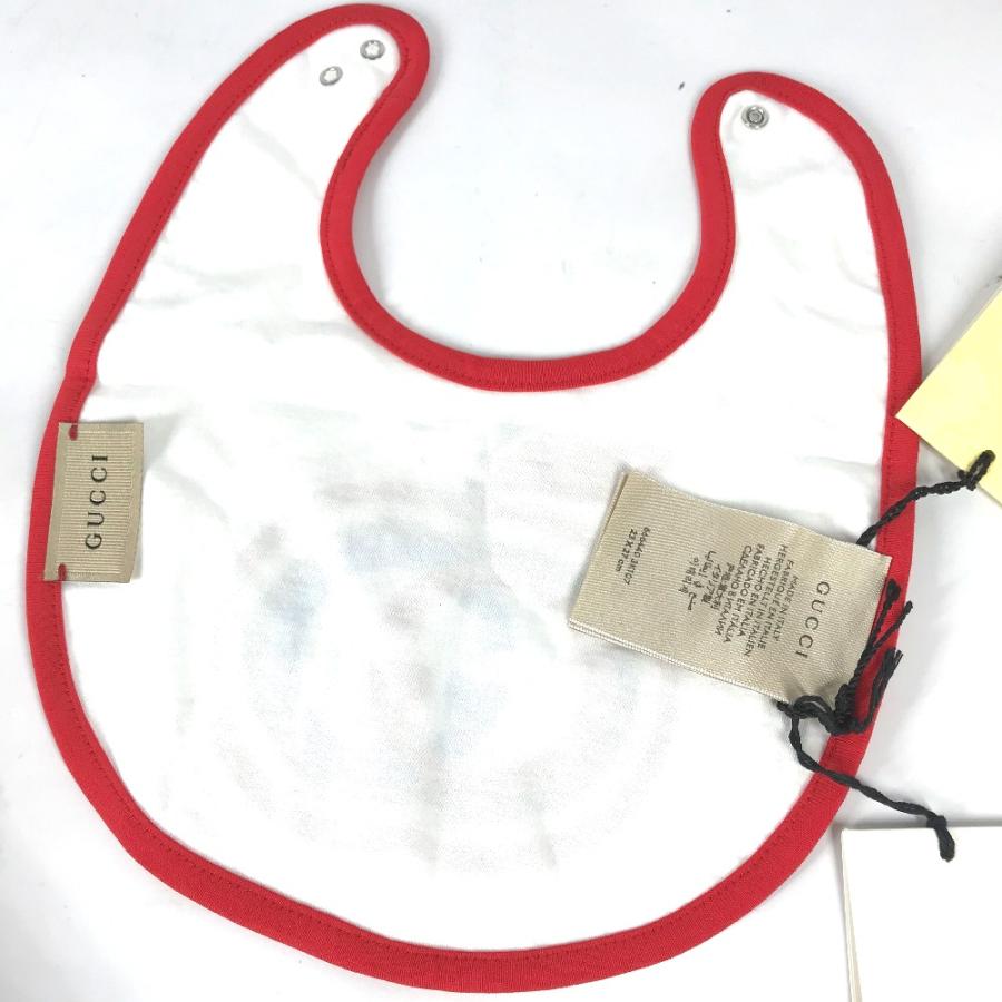未使用 GUCCI グッチ 666440 GG アップル スタイ ビブ よだれかけ ベビー 赤ちゃん BABY  雑貨 ホワイト キッズ【中古】 | GUCCI | 03