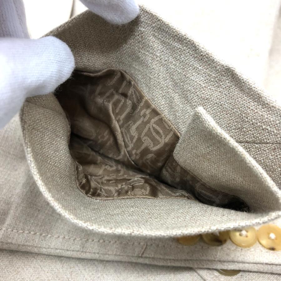 GUCCI グッチ リネン混 テーラード スーツ ジャケット ベージュ メンズ【中古】 | GUCCI | 07