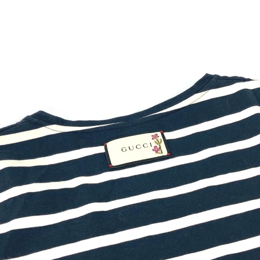 GUCCI グッチ 574931 トップス アパレル ボーダー 半袖Ｔシャツ ネイビー メンズ【中古】 | GUCCI | 08