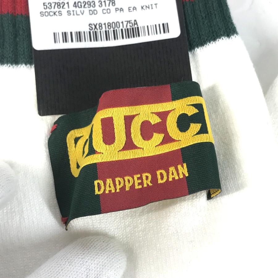 GUCCI（グッチ） 未使用 537821 ロゴ シェリーライン ソックス Dapper