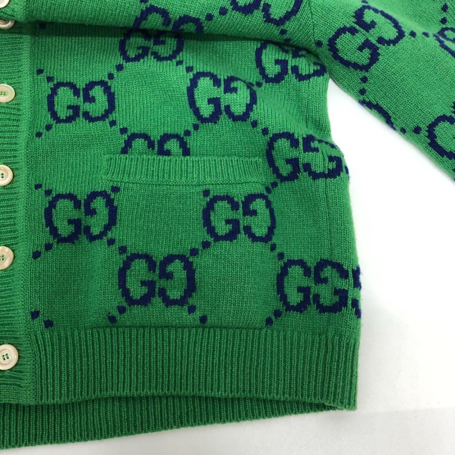GUCCI グッチ 674043 GGインターシャ カーデガン 長袖カーディガン 長袖ニット ニット アパレル カーディガン グリーン メンズ【中古】 | GUCCI | 06