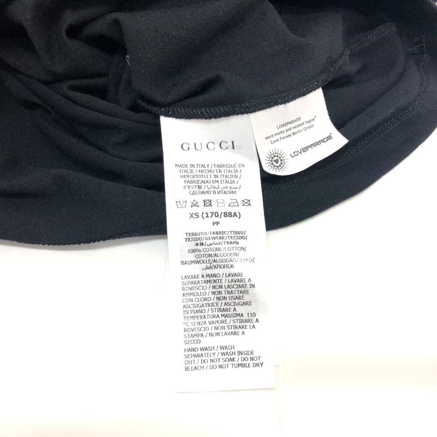 GUCCI グッチ ハート ドット アパレル トップス 半袖 Tシャツ フロントプリント ラブパレード 半袖Ｔシャツ ブラック メンズ【中古】 | GUCCI | 04