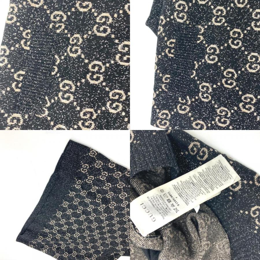 GUCCI グッチ 678437 ラメ GGジャガード ポロドレス ワンピース