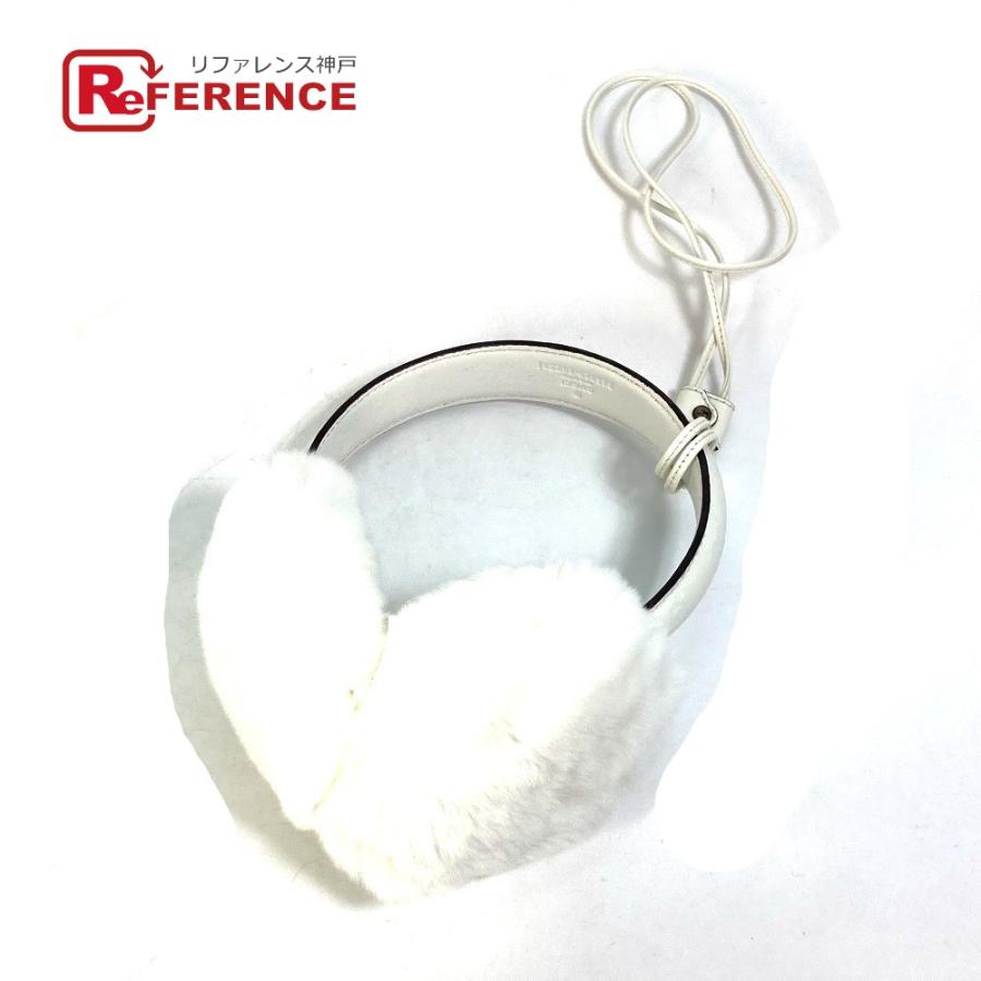 GUCCI グッチ 245929 グッチシマ ファー モコモコ 紐つき 耳あて イヤーマフラー イヤーウォーマー イヤーマフ  ホワイト【中古】未使用 | GUCCI