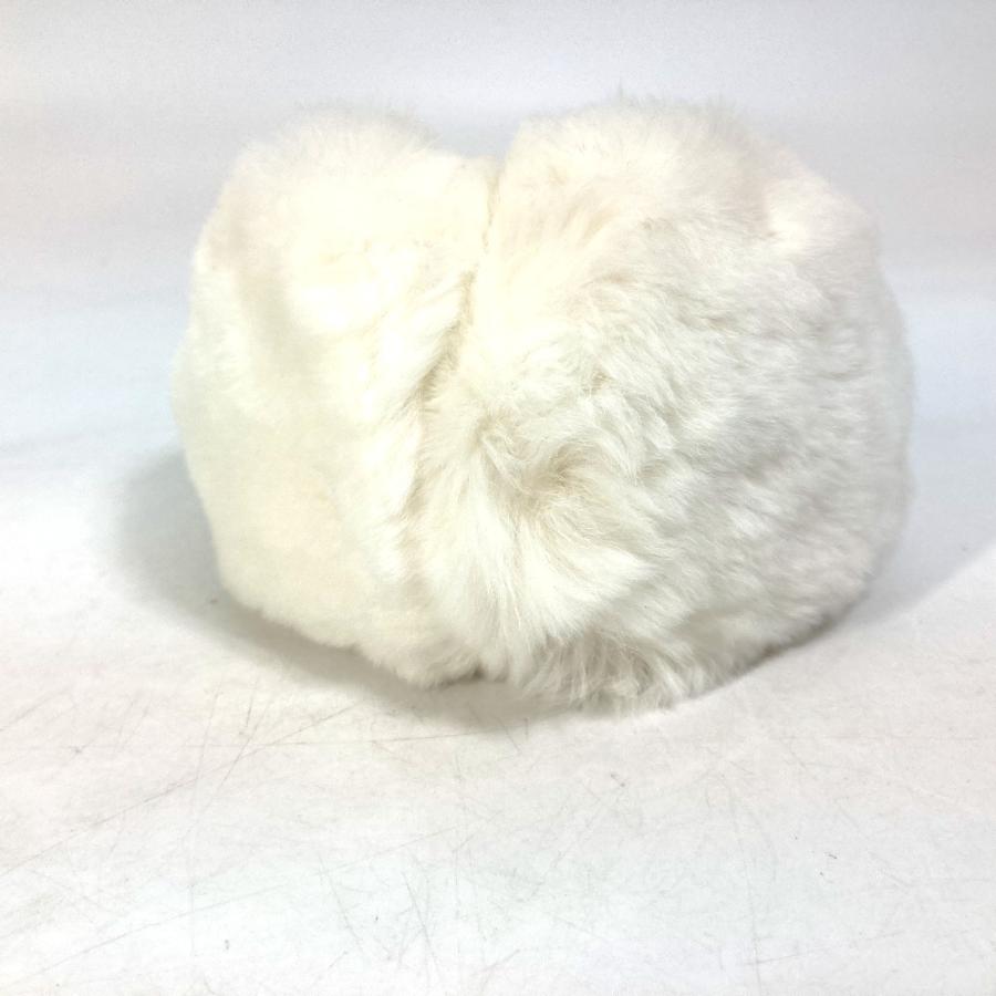 GUCCI グッチ 245929 グッチシマ ファー モコモコ 紐つき 耳あて イヤーマフラー イヤーウォーマー イヤーマフ  ホワイト【中古】未使用 | GUCCI | 04