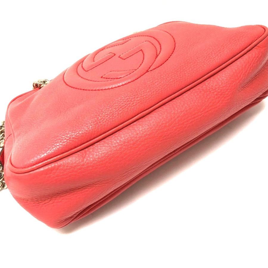 GUCCI グッチ 308983 ダブルチェーン SOHO(ソーホー) スモール ショルダーバッグ レザー ベゴニアピンク | GUCCI | 04