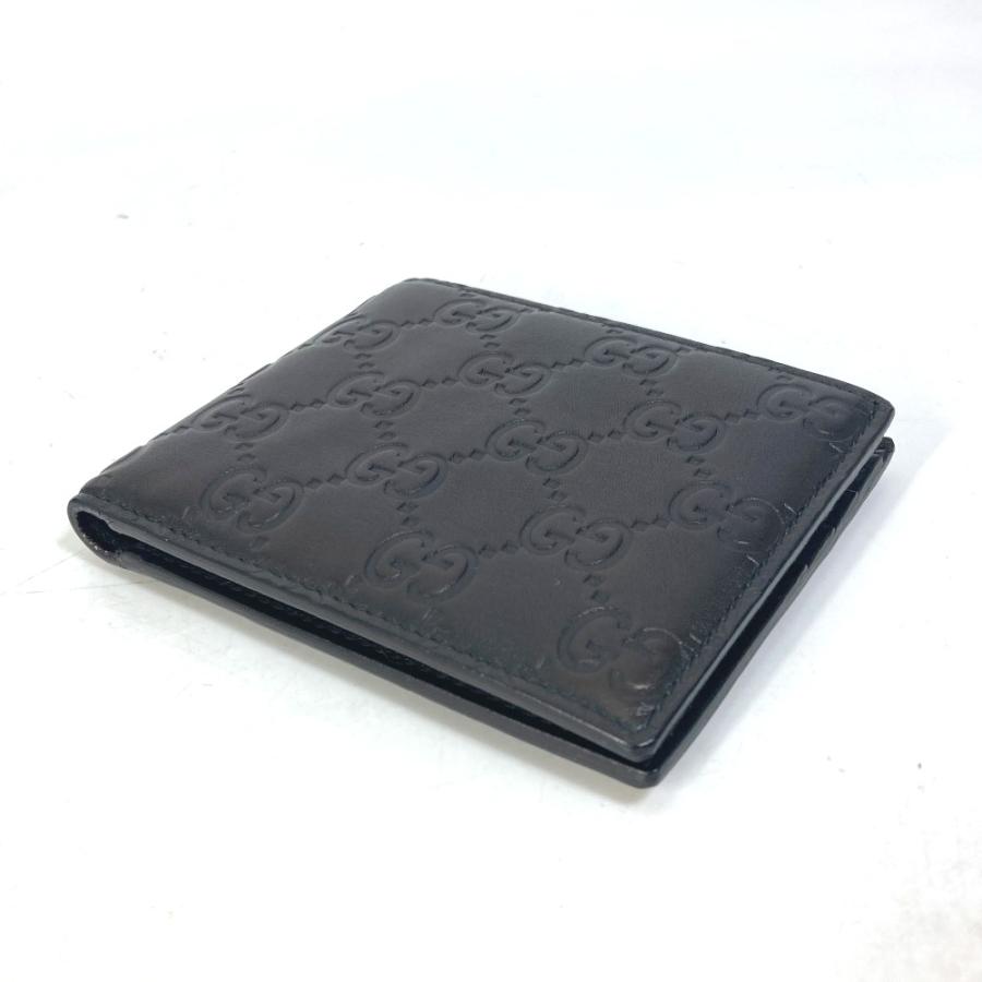 GUCCIグッチGGシマレザー ブラック折り畳みタイプ保存袋・付属品