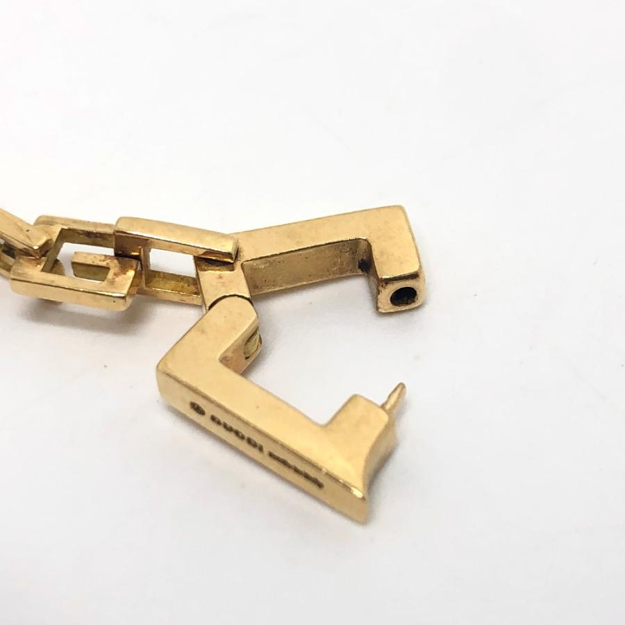 GUCCI グッチ K18YG   G ロゴ リンク スクエア  チェーン ネックレス ゴールドチェーン アクセサリー  ネックレス ゴールド レディース【中古】 | GUCCI | 05