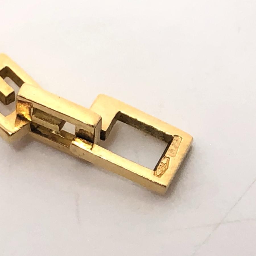 GUCCI グッチ K18YG   G ロゴ リンク スクエア  チェーン ネックレス ゴールドチェーン アクセサリー  ネックレス ゴールド レディース【中古】 | GUCCI | 07