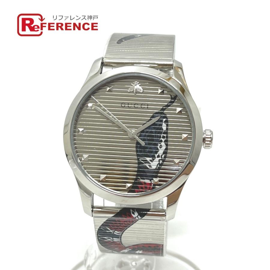 未使用 GUCCI グッチ 126.4 スネーク クォーツ 腕時計 シルバー メンズ【中古】 | GUCCI