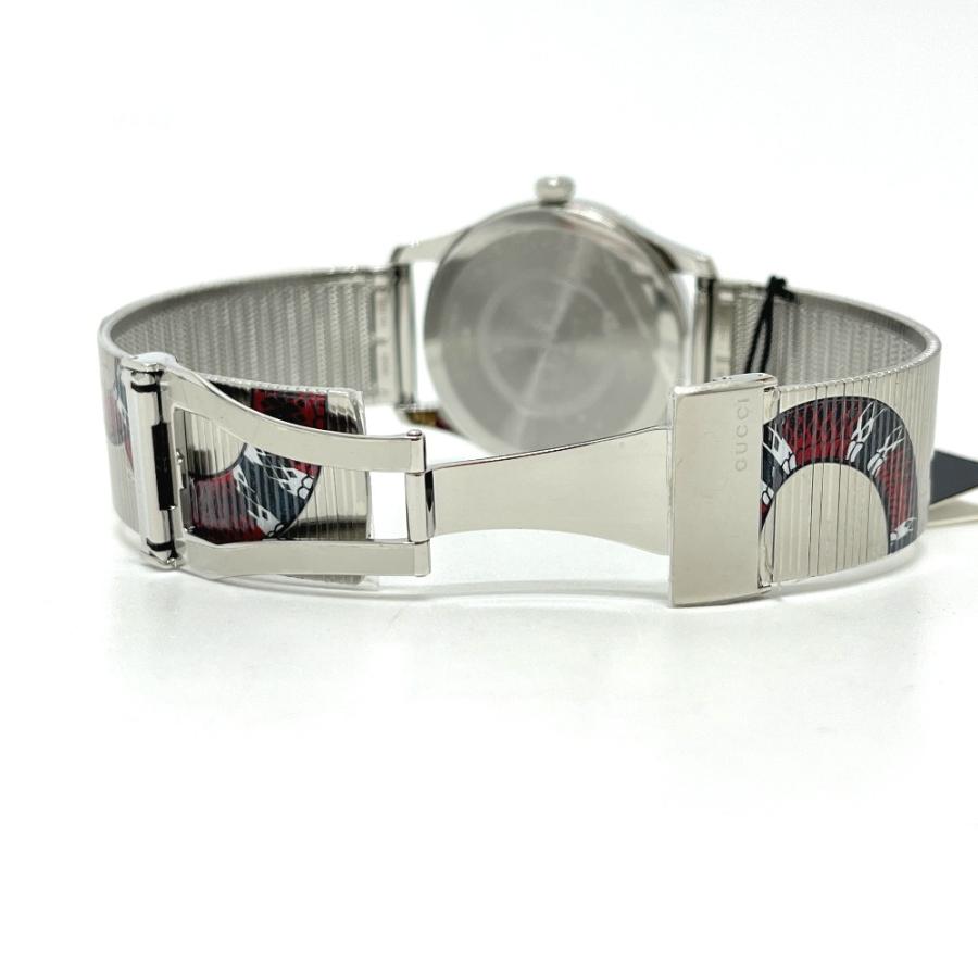 未使用 GUCCI グッチ 126.4 スネーク クォーツ 腕時計 シルバー メンズ【中古】 | GUCCI | 06
