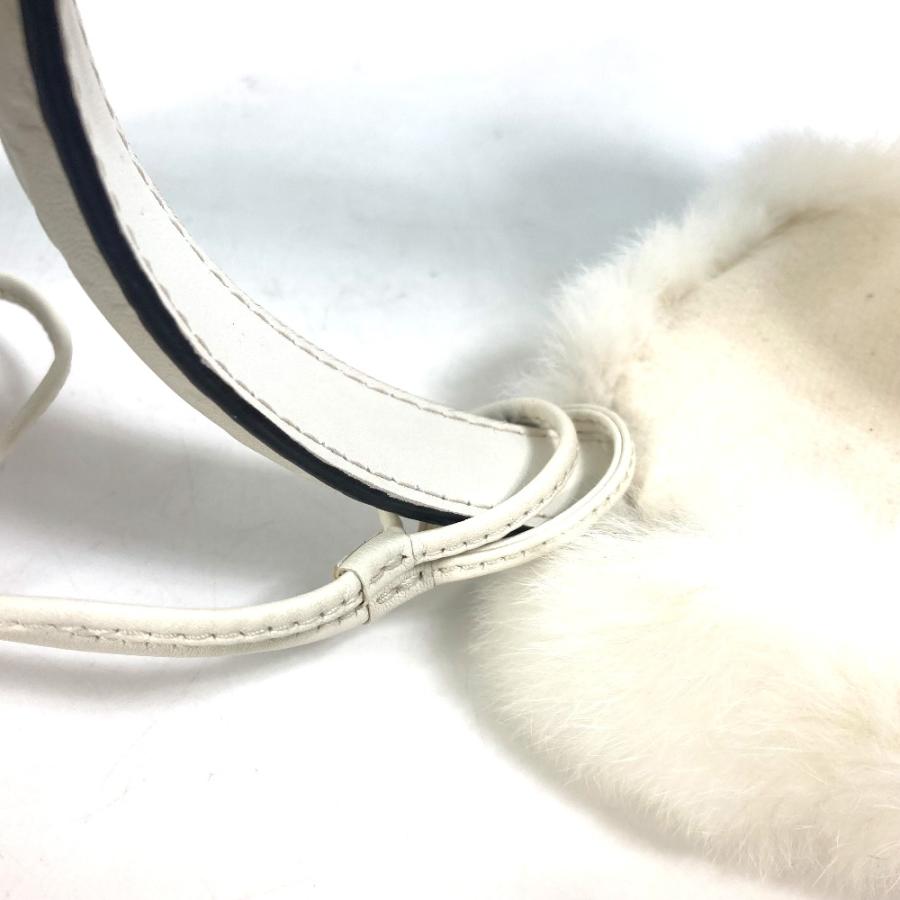 GUCCI グッチ 245929 グッチシマ ファー モコモコ 紐つき 耳あて イヤーマフラー イヤーウォーマー イヤーマフ シマレザー【中古】美品 | GUCCI | 04