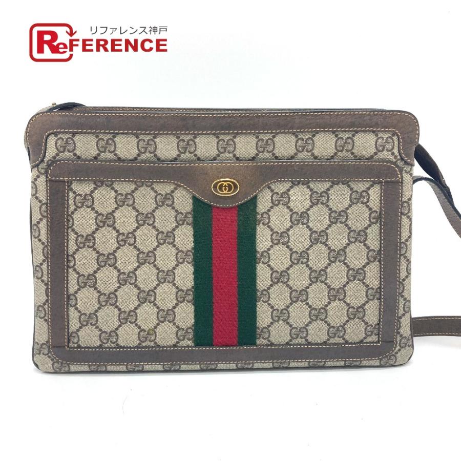 GUCCI グッチ 010・378 オールドグッチ カバン 斜め掛け 肩掛け シェリーライン ショルダーバッグ ブラウン レディース【中古】 | GUCCI