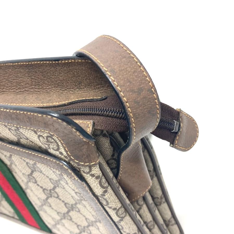 GUCCI グッチ 010・378 オールドグッチ カバン 斜め掛け 肩掛け シェリーライン ショルダーバッグ ブラウン レディース【中古】 | GUCCI | 03