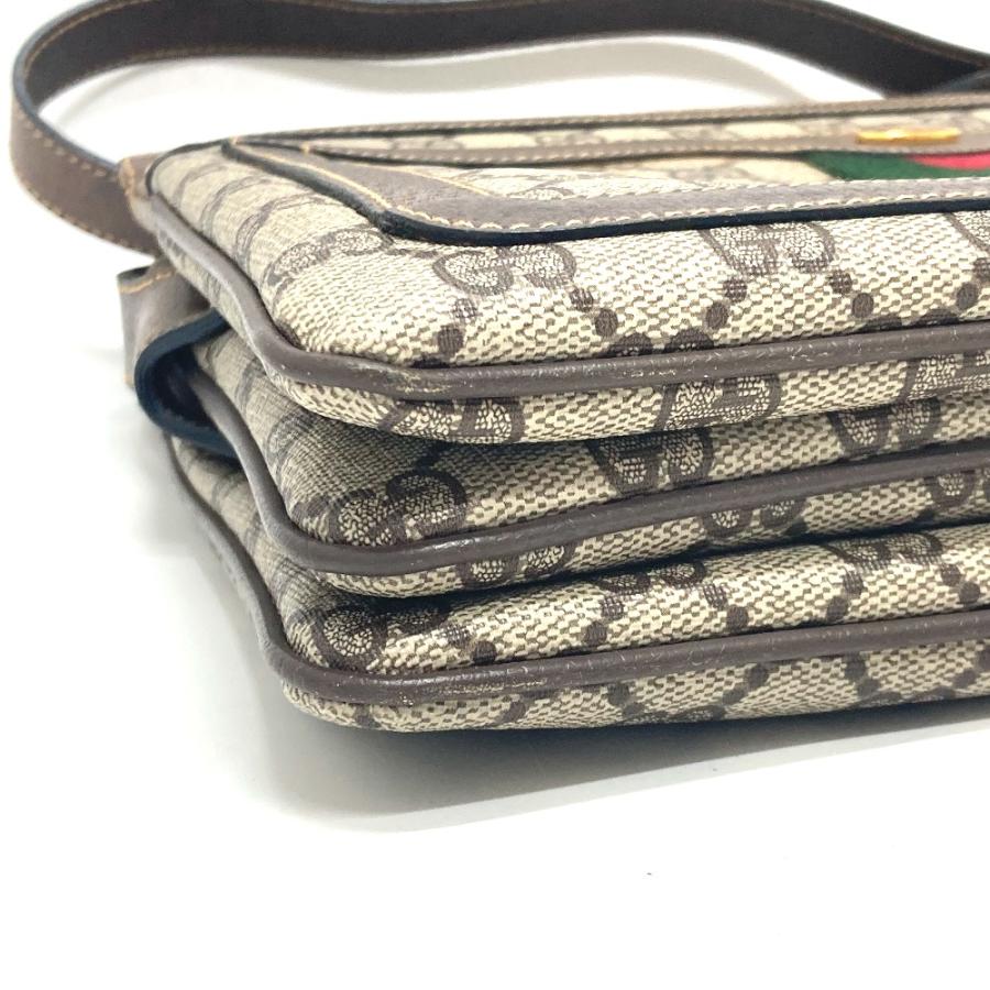 GUCCI グッチ 010・378 オールドグッチ カバン 斜め掛け 肩掛け シェリーライン ショルダーバッグ ブラウン レディース【中古】 | GUCCI | 04