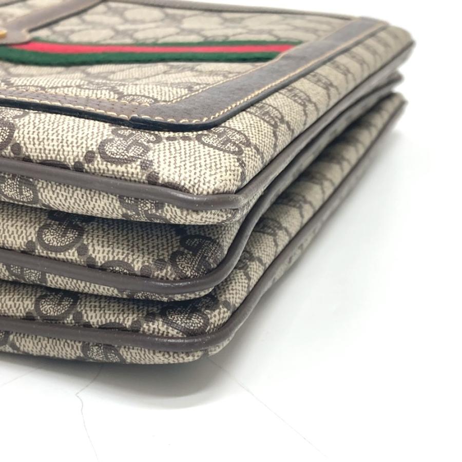 GUCCI グッチ 010・378 オールドグッチ カバン 斜め掛け 肩掛け シェリーライン ショルダーバッグ ブラウン レディース【中古】 | GUCCI | 06