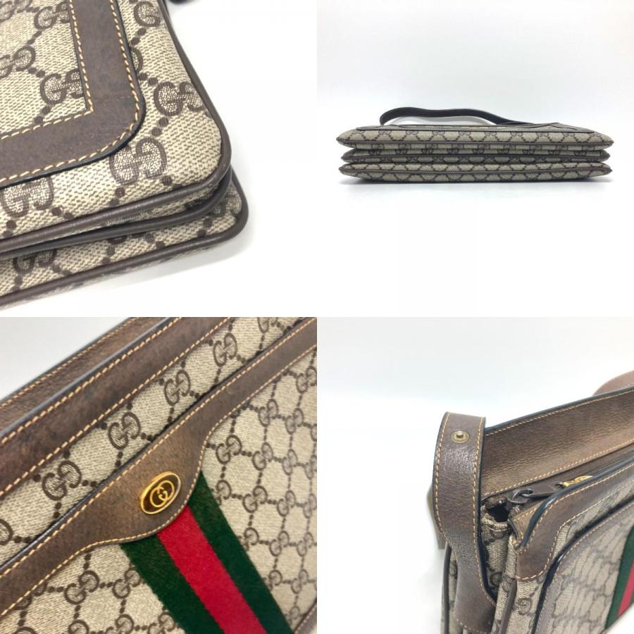 GUCCI グッチ 010・378 オールドグッチ カバン 斜め掛け 肩掛け シェリーライン ショルダーバッグ ブラウン レディース【中古】 | GUCCI | 07