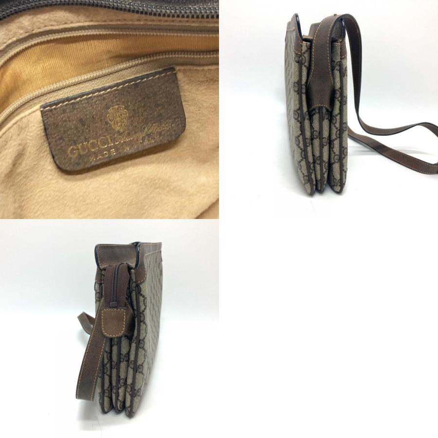 GUCCI グッチ 010・378 オールドグッチ カバン 斜め掛け 肩掛け シェリーライン ショルダーバッグ ブラウン レディース【中古】 | GUCCI | 09