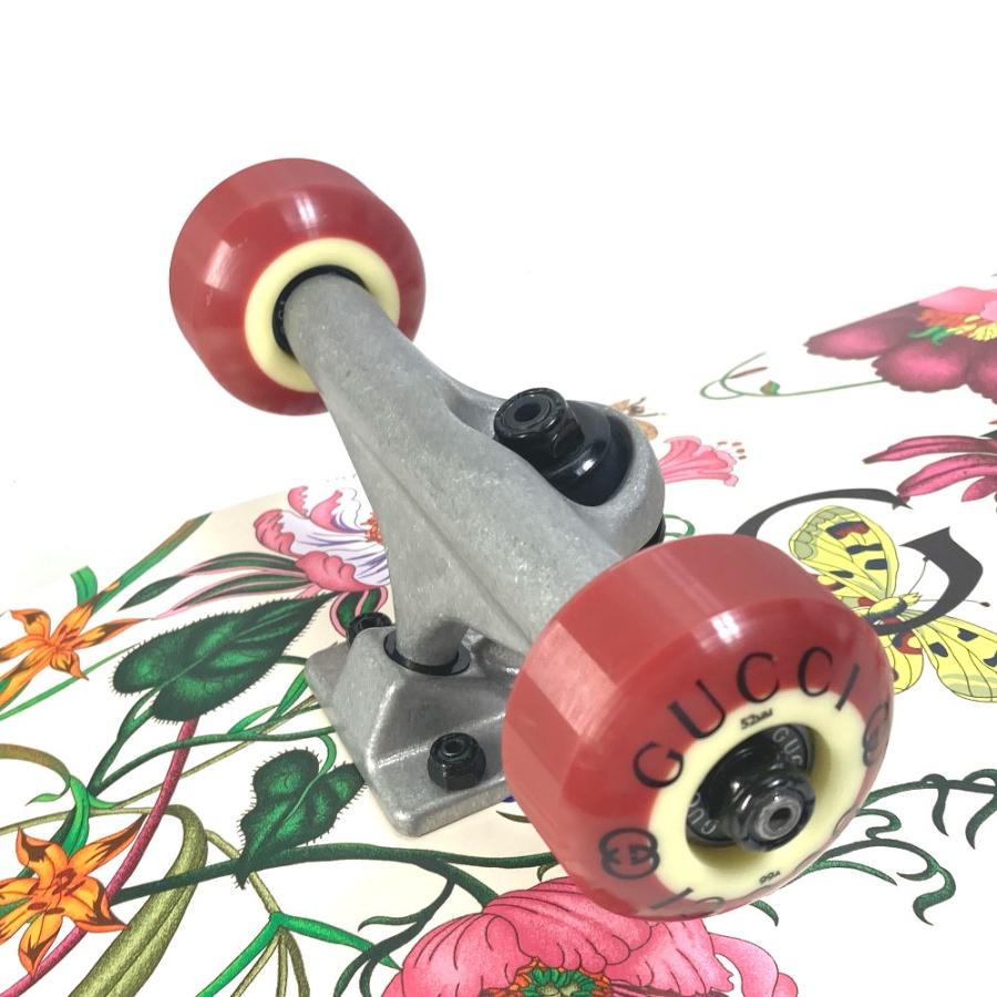 GUCCI グッチ 689105 フローラ ロゴ 花柄 フラワー スケートボード スケボー インテリア オブジェ ウッド マルチカラー メンズ【中古】美品 | GUCCI | 01