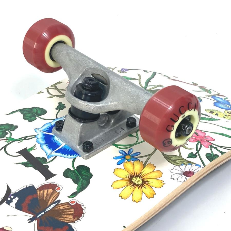GUCCI グッチ 689105 フローラ ロゴ 花柄 フラワー スケートボード スケボー インテリア オブジェ ウッド マルチカラー メンズ【中古】美品 | GUCCI | 07