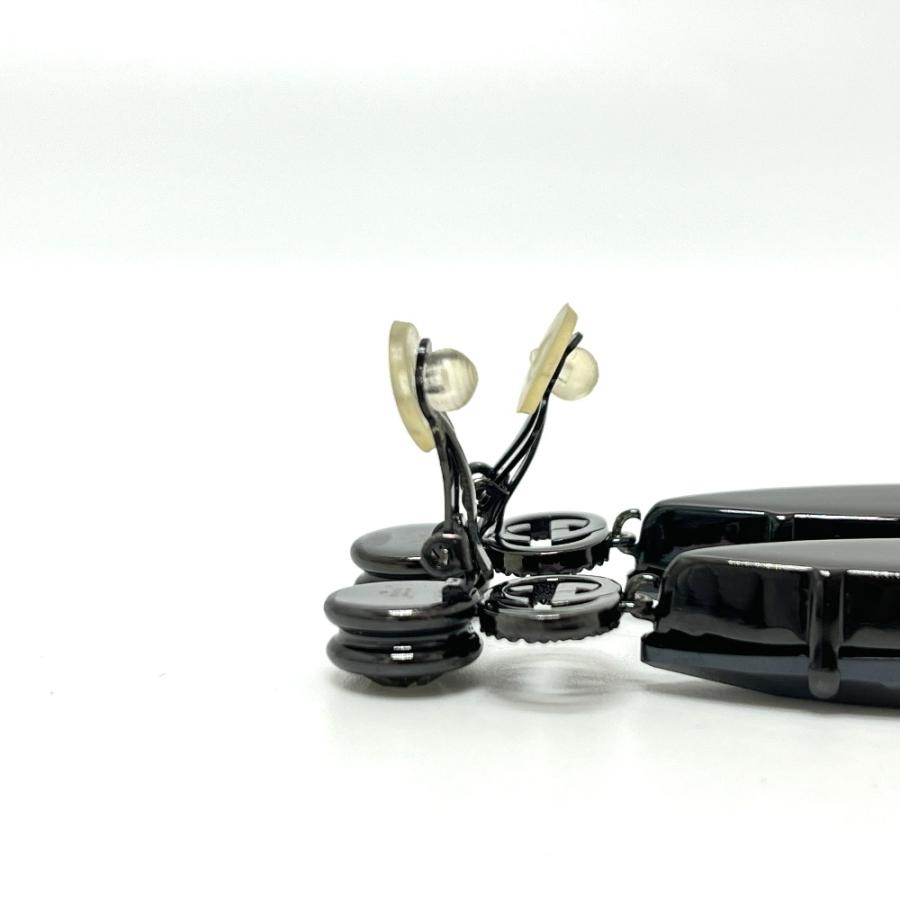 GUCCI グッチ GG クリスタル ビジュー アクセサリー イヤリング ブラック レディース【中古】 | GUCCI | 06