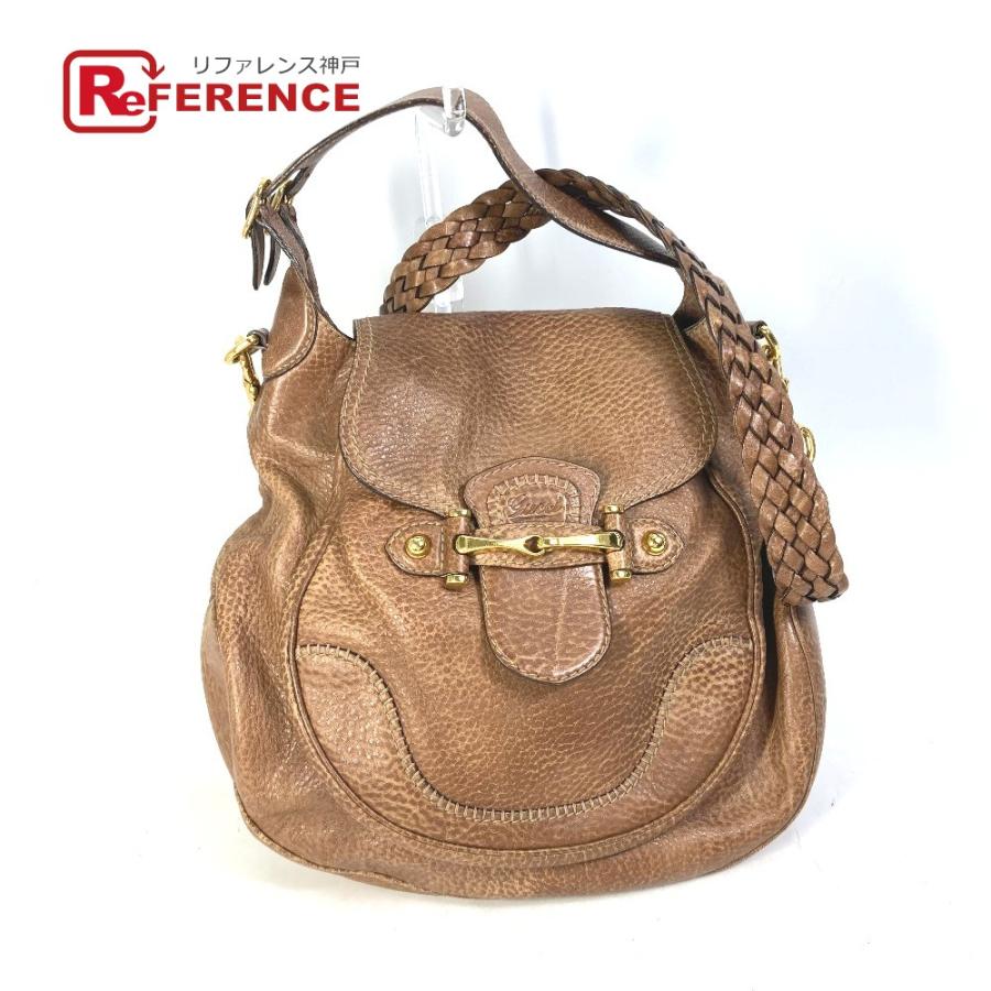 GUCCI グッチ 223955 ホースビット 2WAY 編み込み 斜め掛け ショルダー 