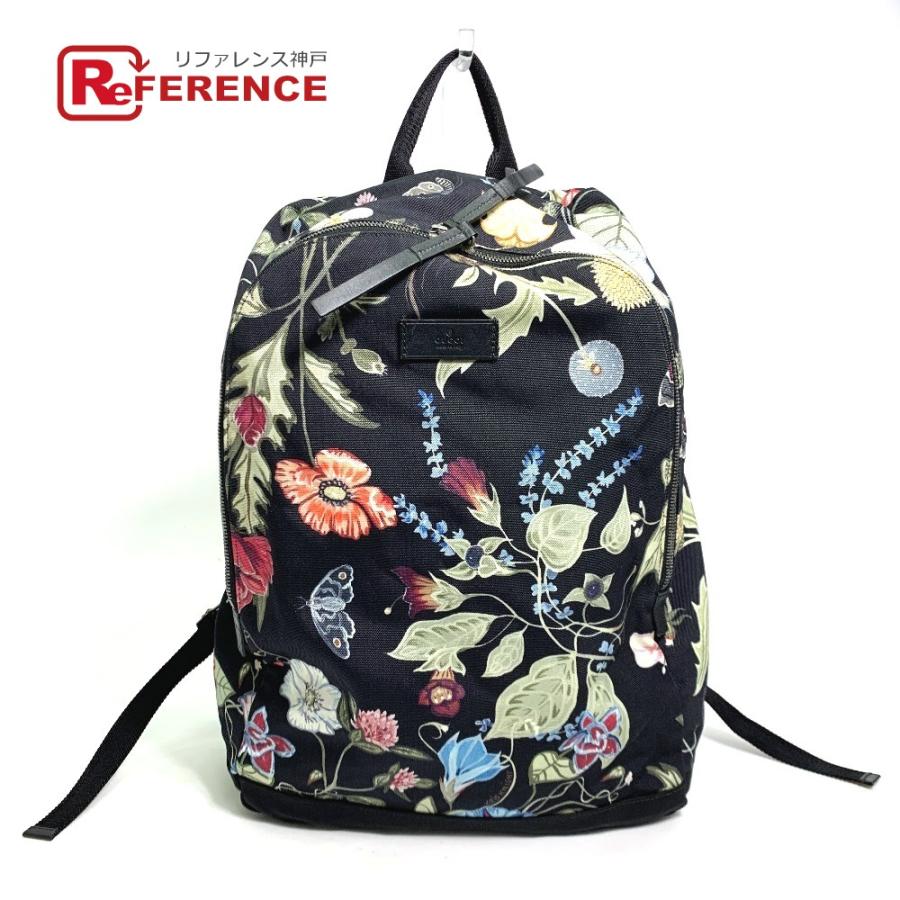 美品 GUCCI リュックサック レザー 花柄 GUCCI（グッチ） 353476 フローラ 花柄 フラワー カバン バックパック
