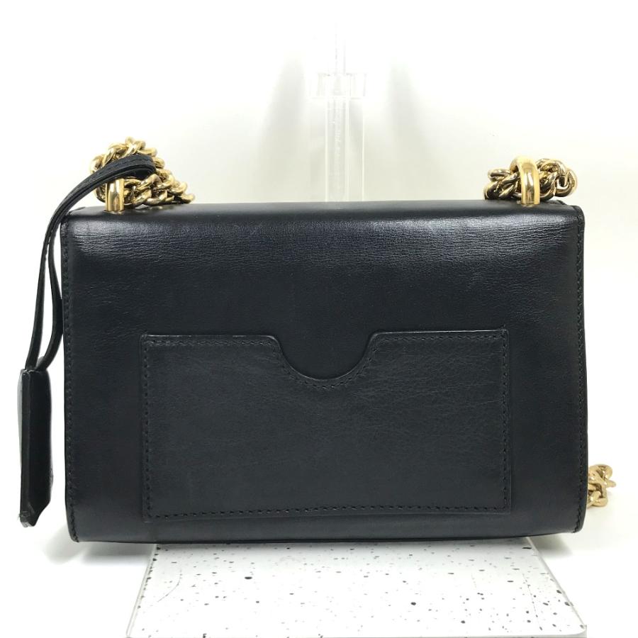 ■極美品■GUCCI ショルダーバッグ　パドロック　黒　レザー　パール GUCCI】グッチ GGマーモント 446744 ショルダーバッグレディース