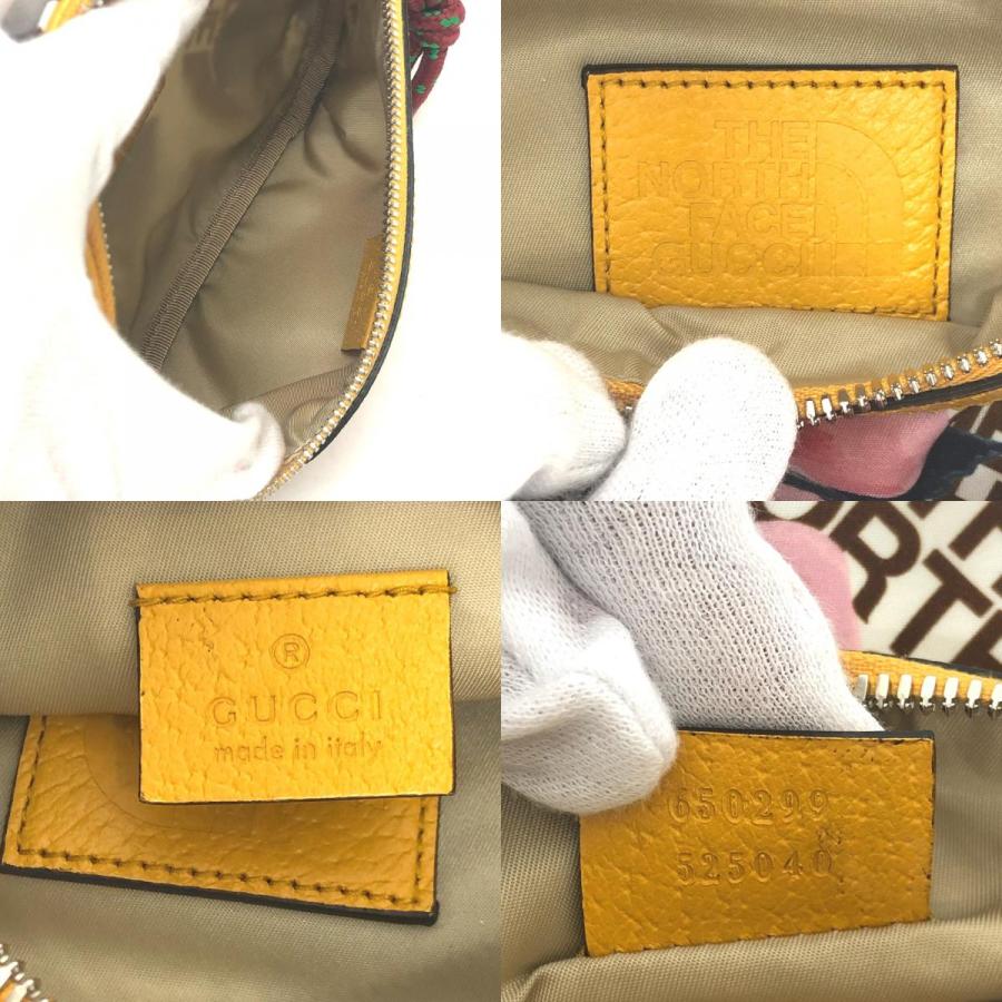 GUCCI グッチ 650299 THE NORTH FACE コラボ ウエストポーチ 花