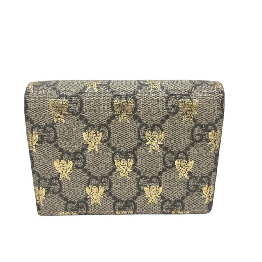 GUCCI グッチ 508757 GGスプリーム コンパクトウォレット 財布 ウォレット 2つ折り財布 ブラウン レディース【中古】 | GUCCI | 01
