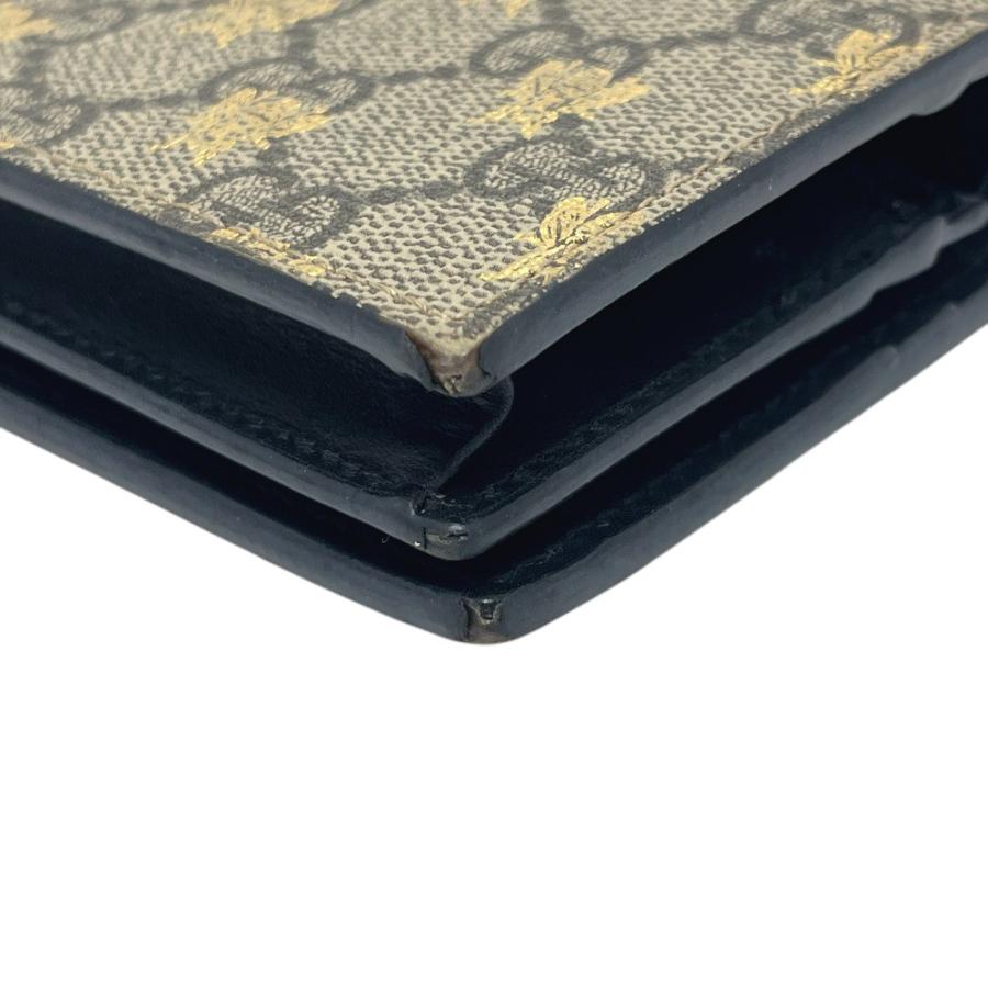 GUCCI グッチ 508757 GGスプリーム コンパクトウォレット 財布 ウォレット 2つ折り財布 ブラウン レディース【中古】 | GUCCI | 03