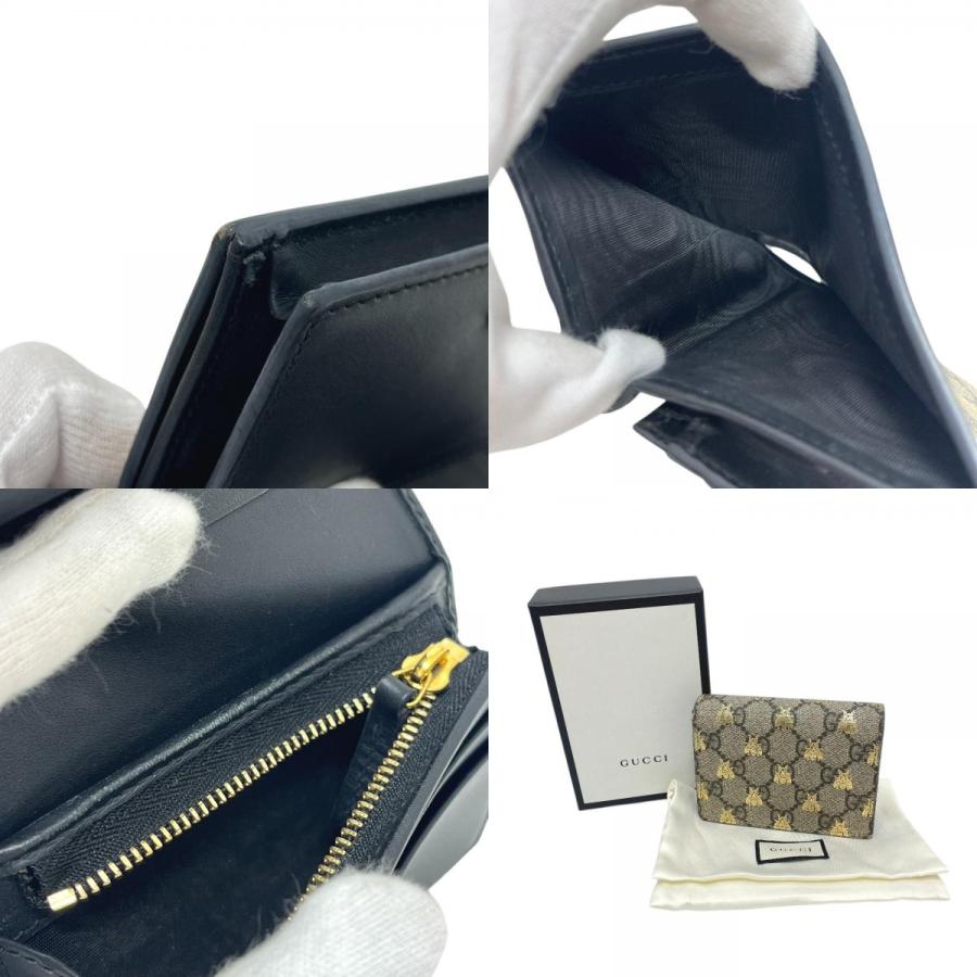 GUCCI グッチ 508757 GGスプリーム コンパクトウォレット 財布 ウォレット 2つ折り財布 ブラウン レディース【中古】 | GUCCI | 08
