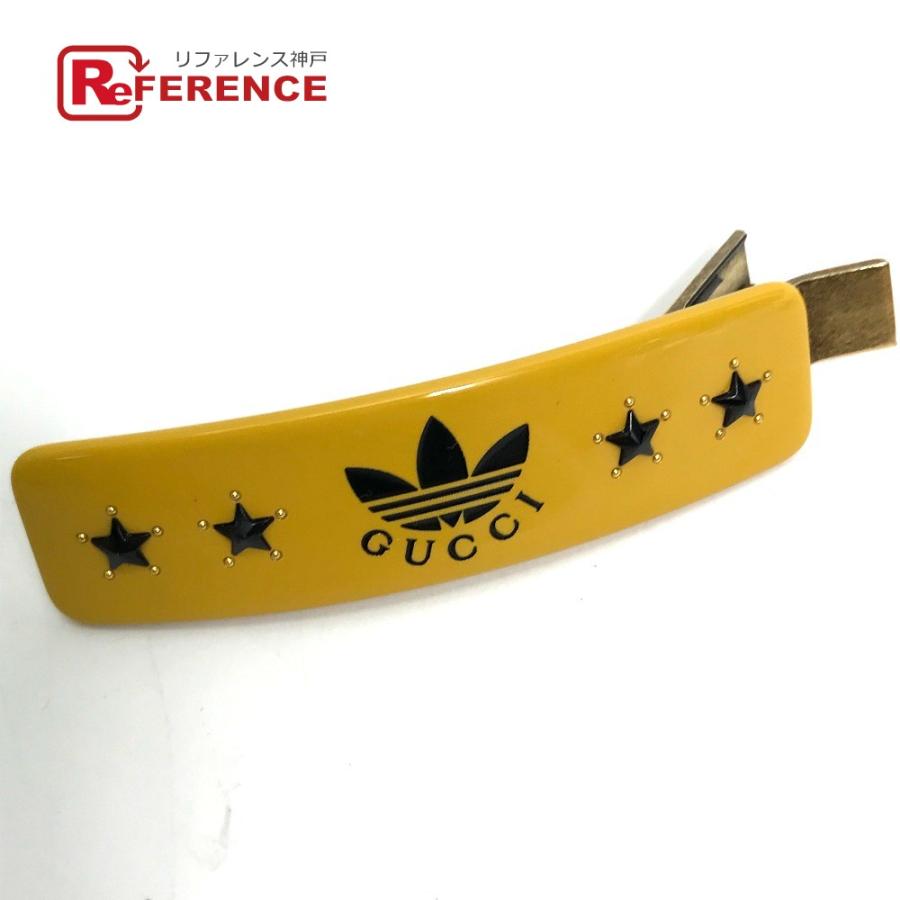アディダス グッチ トレフォイル プリント バレッタ ヘアクリップ 702940 adidas×GUCCI アディダス×グッチ ヘアピン