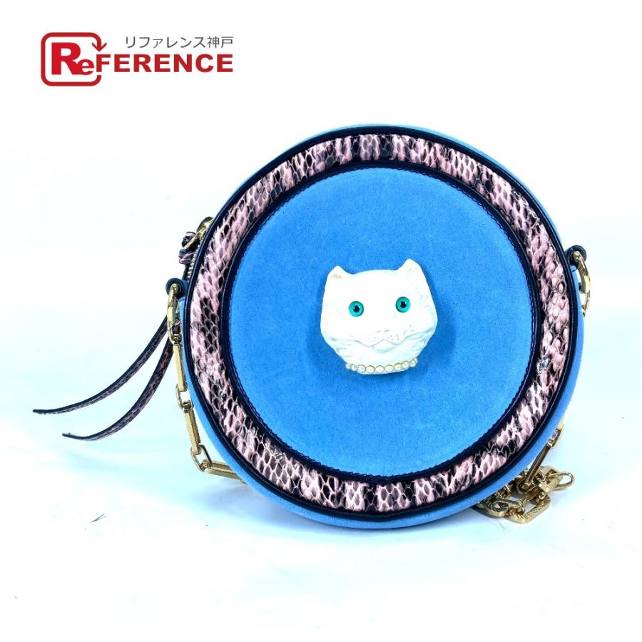 GUCCI 美品 グッチ 499823 エルフ キャットヘッド 猫 斜め掛け  
