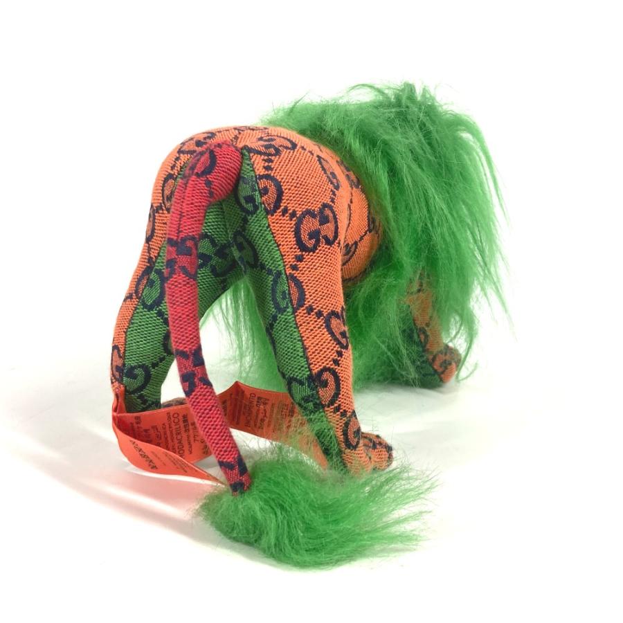 未使用 GUCCI グッチ 670235 GG デコラティブ ライオン 人形 インテリア らいおん ぬいぐるみ グリーン レディース【中古】 | GUCCI | 02